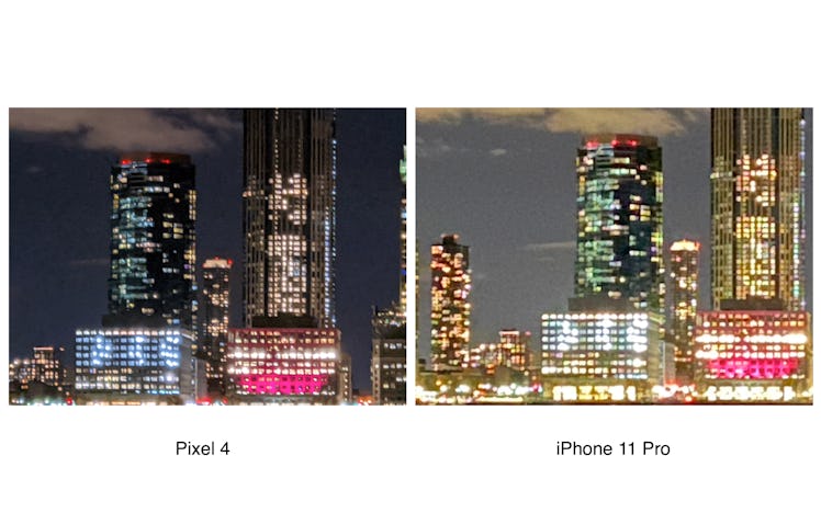 Pixel 4 8x digital zoom vs. iPhone 11 Pro