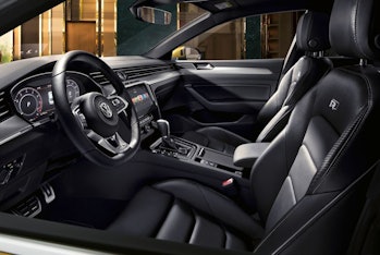 The interior of the Volkswagen Arteon, which is super nice and fancy according to everyone on YouTub...