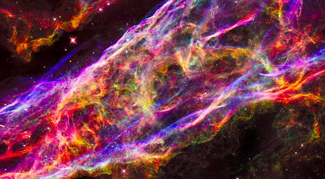 NASA's Hubble Telescope Captures Insane Image Of The Veil Nebula