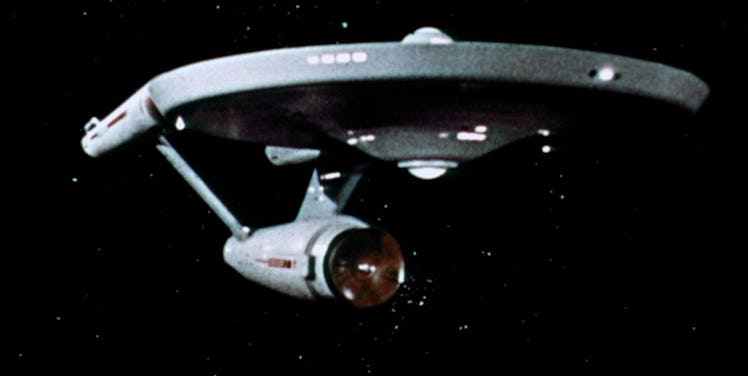 The Enterprise as seen in the classic 'Star Trek' series from 1966-1969.