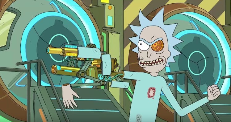 What's the deal with mechanized Iron Man Rick?