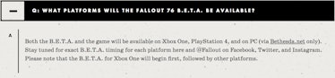 Fallout 76 FAQ Steam