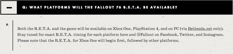 Fallout 76 FAQ Steam