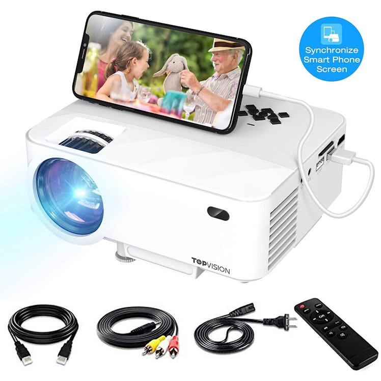 TOPVISION Video Projector with Synchronize Smart Phone Screen