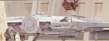 One of Ralph McQuarrie's early concepts for the Falcon