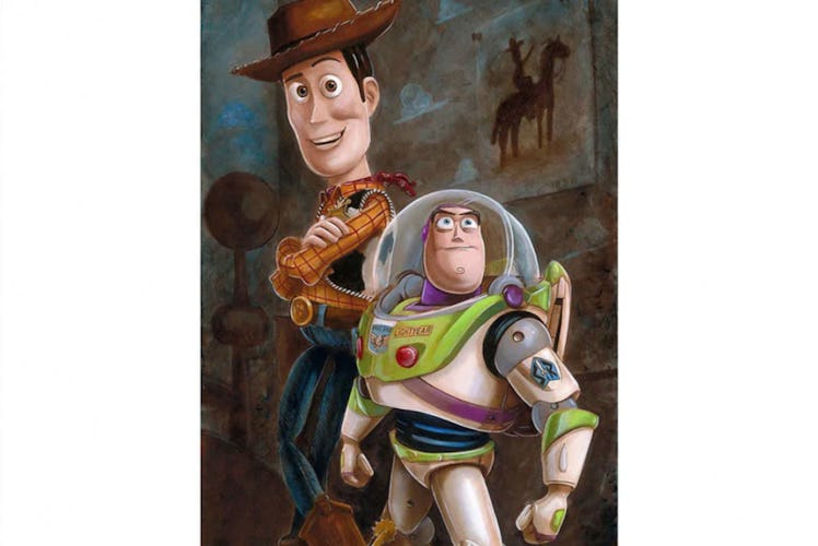 Toy Story ''Buzz & Woody'' Giclée by Darren Wilson