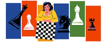 Today's Google Doodle portrays Lyudmila Rudenko on what would have been her 114th birthday.