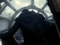 A deleted scene from star wars the force awakens with kylo ren in the millennium falcon