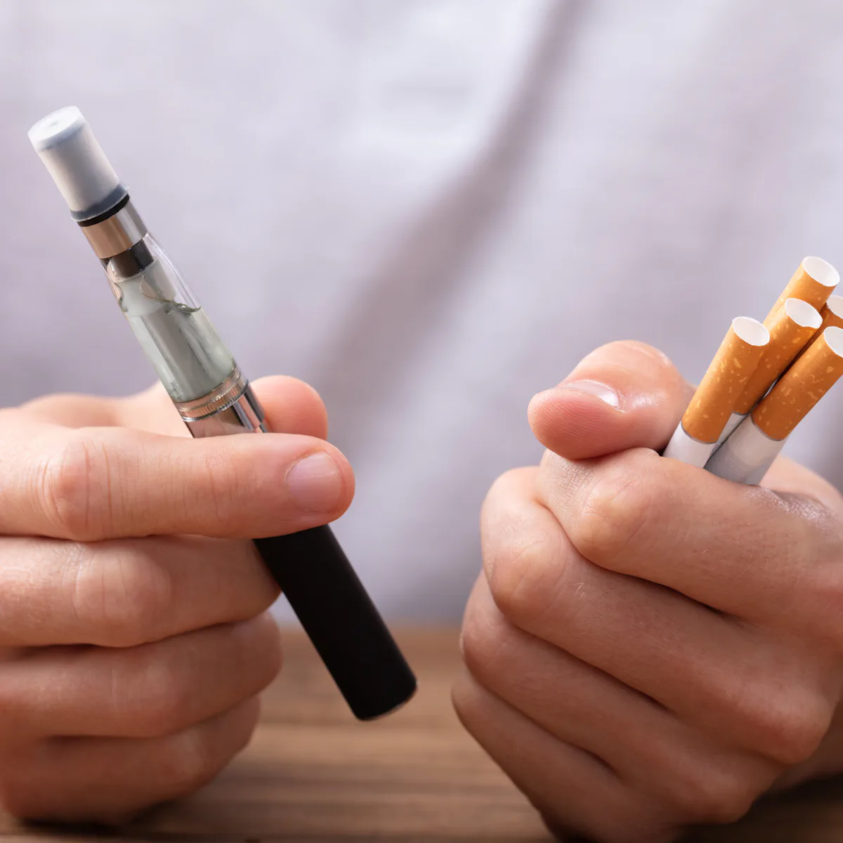what's the safest cigarette to smoke Safer Cigarettes Center for the Study of Tobacco and Society Vapes vs Smoking (which is