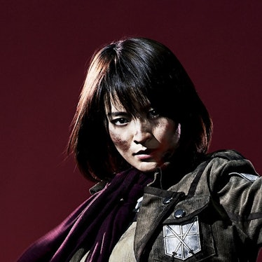 Minami Tsukui as Mikasa Ackerman in 'Live Impact Attack on Titan'