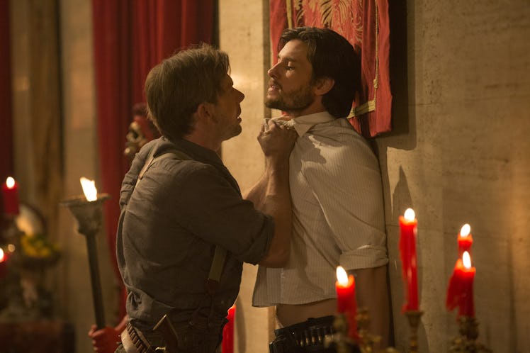 Jimmi Simpson and Ben Barnes in 'Westworld'