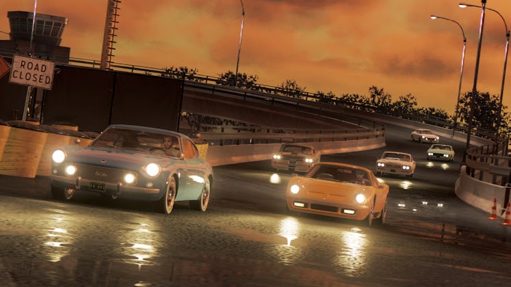 A car race in "Mafia III"