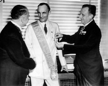 Henry Ford receiving Grand Cross of the German Eagle