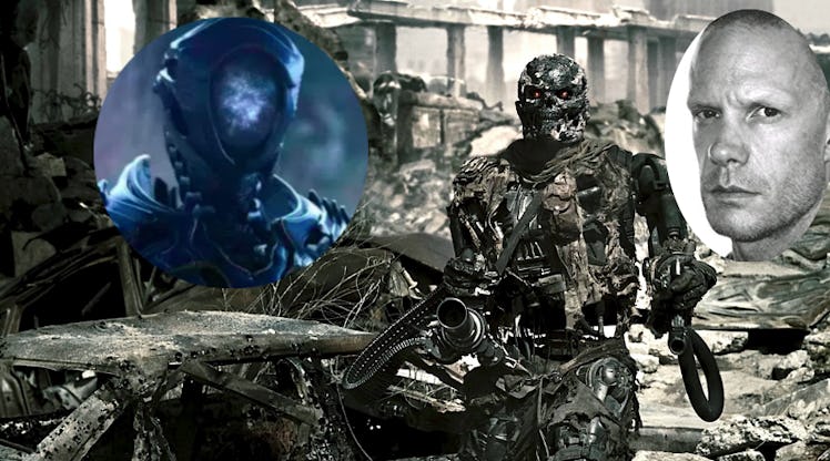 Same killer robot actor, different day. (Brian Steele in 'Lost In Space' and 'Terminator: Salvation....