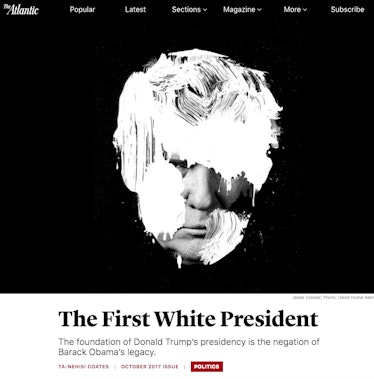 "The First White President" as it appeared in The Atlantic.