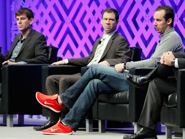 Anthony Levandowski (far right) on a panel discussion.