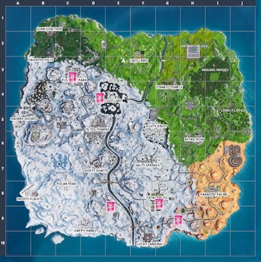 Fortnite Showtime Poster Locations