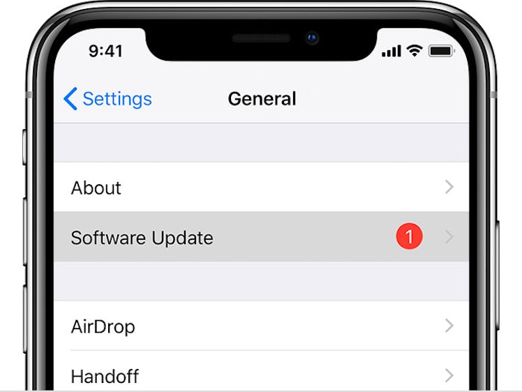 apple software update menu