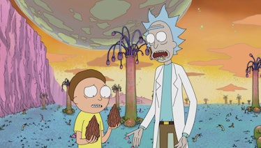 Morty holds a couple Mega Seeds in 'Rick and Morty'