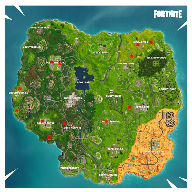 'Fortnite' Jigsaw Puzzle Pieces Locations