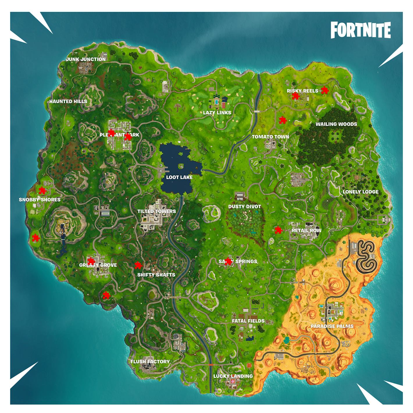'Fortnite' Jigsaw Puzzle Pieces Locations in Basements Map and Video Guide