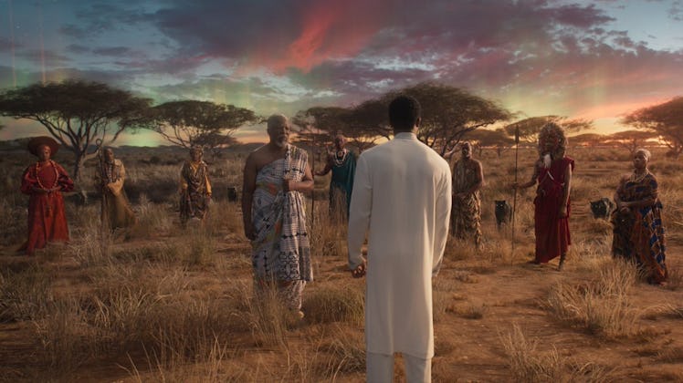 T'Challa visits the Ancestral Plane during 'Black Panther'.