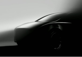 The Model Y image unveiled at the shareholder meeting.