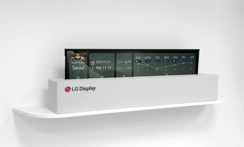 LG's roll-up TV from CES 2018.