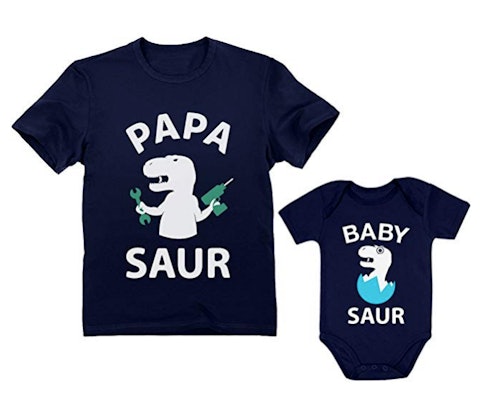 Papa Saur T-Rex Dad & Baby Saur Daddy and Me Matching Set Father & Son Daughter