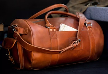 This Leather Duffel Bag is a Great Bag for Christmas