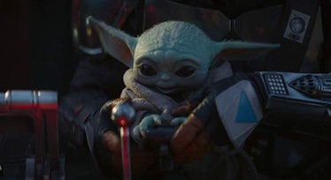 Baby Yoda on board the Razor Crest in 'The Mandalorian' on Disney Plus