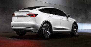 The Model Y concept from the rear.