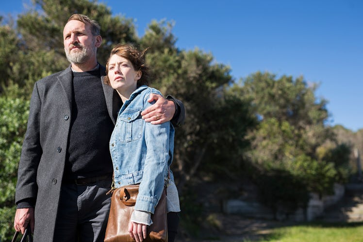 Christopher Eccleston and Carrie Coon in 'The Leftovers'