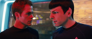 Kirk and Spock in a bizzaro version on the year 2258