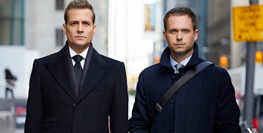 Gabriel Macht and Patrick J. Adams in 'Suits' 