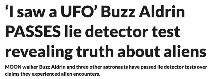 daily star buzz aldrin UFO conspiracy