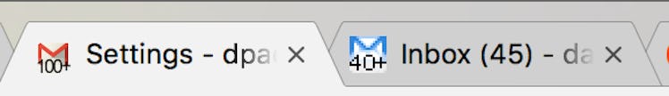Both of the Gmail logos with "Unread message icon" enabled.