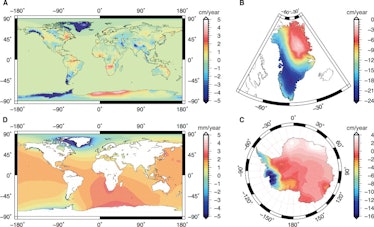 climate change mass map