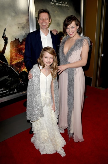 Milla Jovovich joins her family at Resident Evil premiere