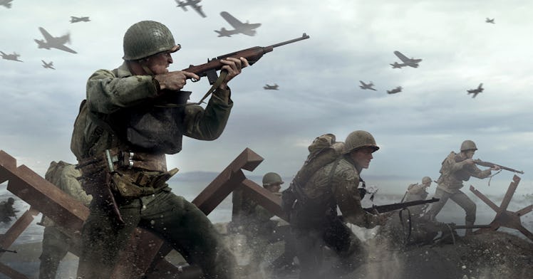 The first 'Call of Duty: WWII' mission has you storm the beaches of Normandy in the famous battle.