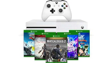 Xbox One S white controller and five game packages