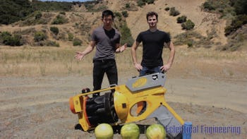 World s Largest Nerf Gun Shoots