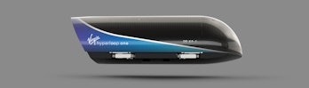 The Virgin Hyperloop One pod.
