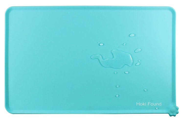 Hoki Found Silicone Waterproof Dog Cat Pet Food Mats Tray