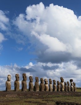 The 15 Moai