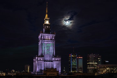 The Palace of Culture and Science on Wednesday.