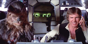 There's just something special about seeing Chewie and Han in the 'Falcon' cockpit.