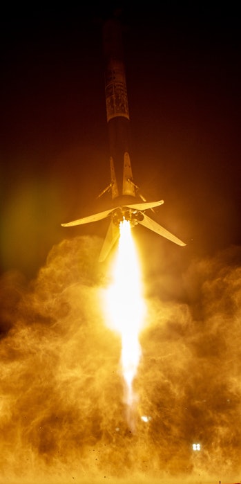 SpaceX's capture of the first stage booster landing.