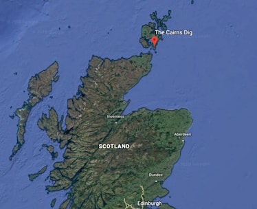 cairns dig orkney map