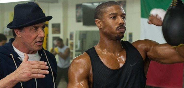 Sylvester Stallone and Michael B. Jordan in 'Creed'.